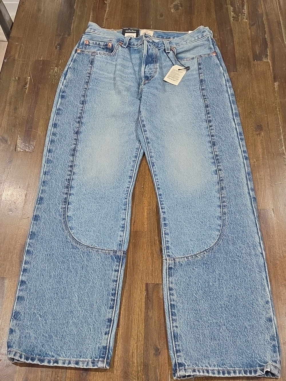Levi's 501 '90s Western Chaps Denim Jeans - Picture 5 of 9